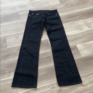 A.P.C. Black denim flared jeans women’s size 29